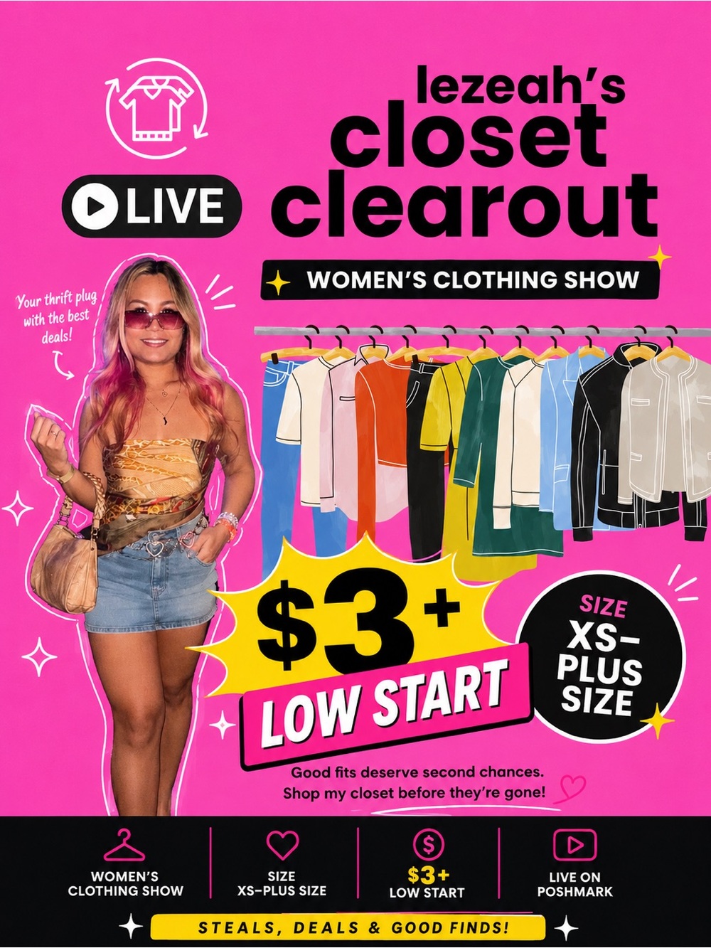 $3+ LEZEAH’S CLOSET CLEAROUT - UNLISTED
